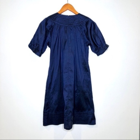 Calypso navy silk dress size S - Picture 5 of 8